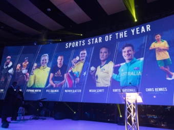 SA Sports Star of the Year Awards Curved Screen